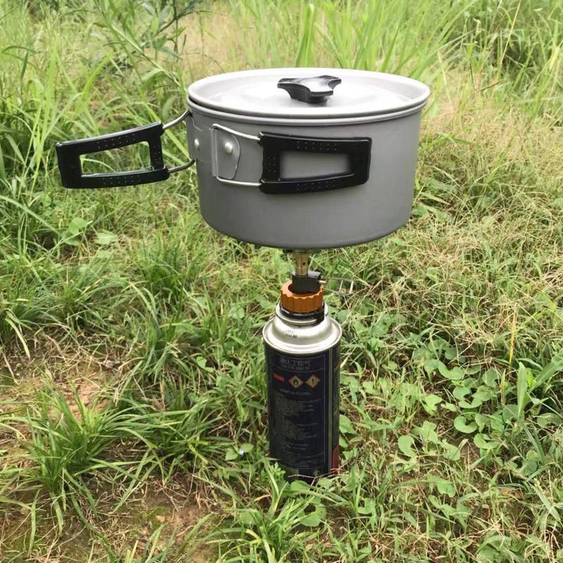 DESERT & FOX Ultralight Mini Camping Stove + Stove Adapter, Titanium Alloy Automatic Foldable Outdoor Cookware Tool for Picnic,Cookout,Camping,Hiking - Image 5